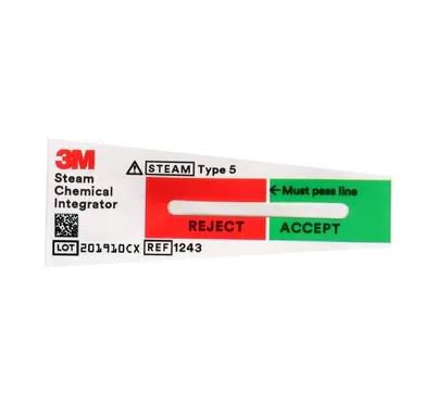 Strip Integrator Attest™ Sterilization Chemical Integrator Strip Steam 2 Inch (500/BG 2BG/CS) by Solventum Corporation  ID 1243A